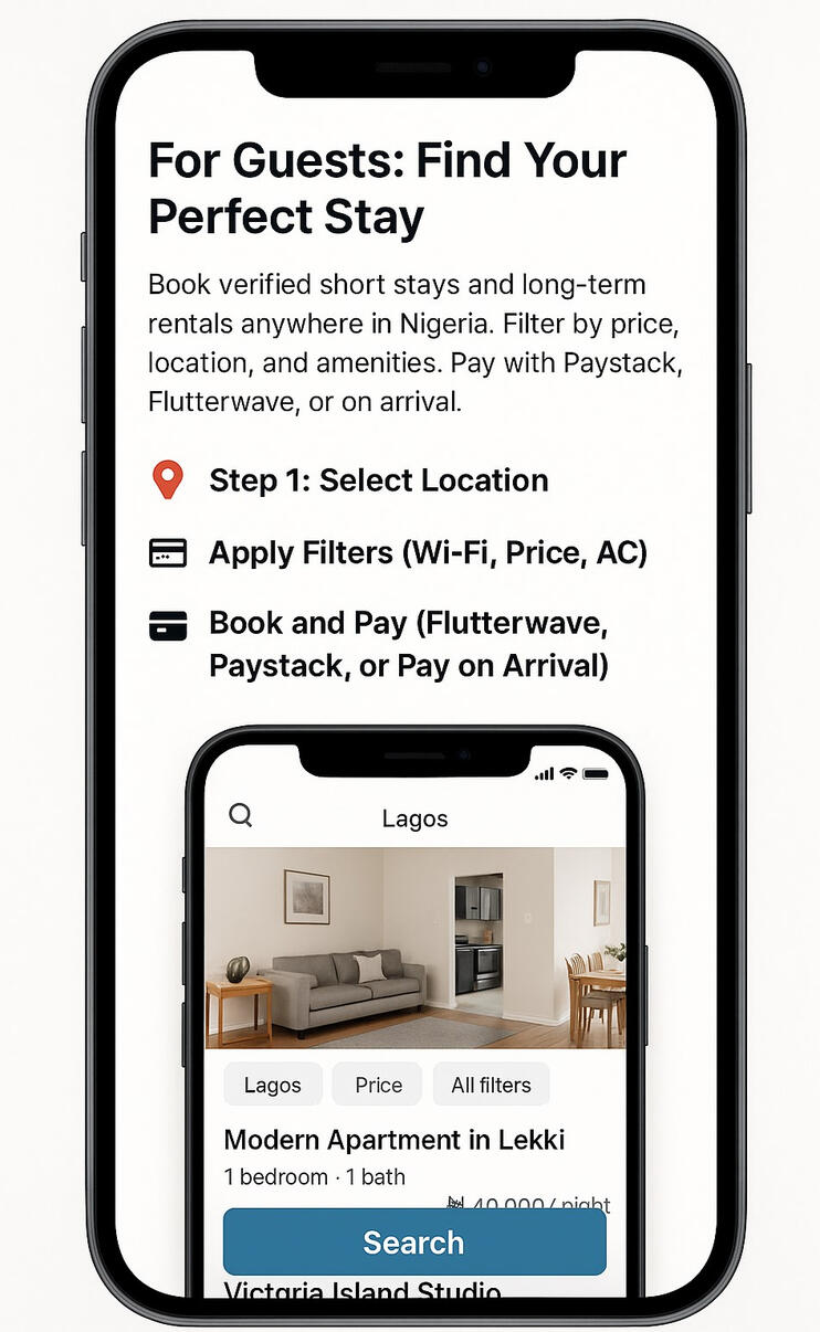 Browse verified listings and book with ease.